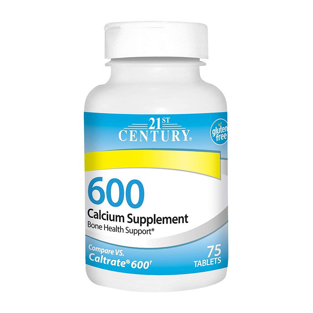 21st Century Caltrate 600 Calcium Supplement Tablets, 75 Ea